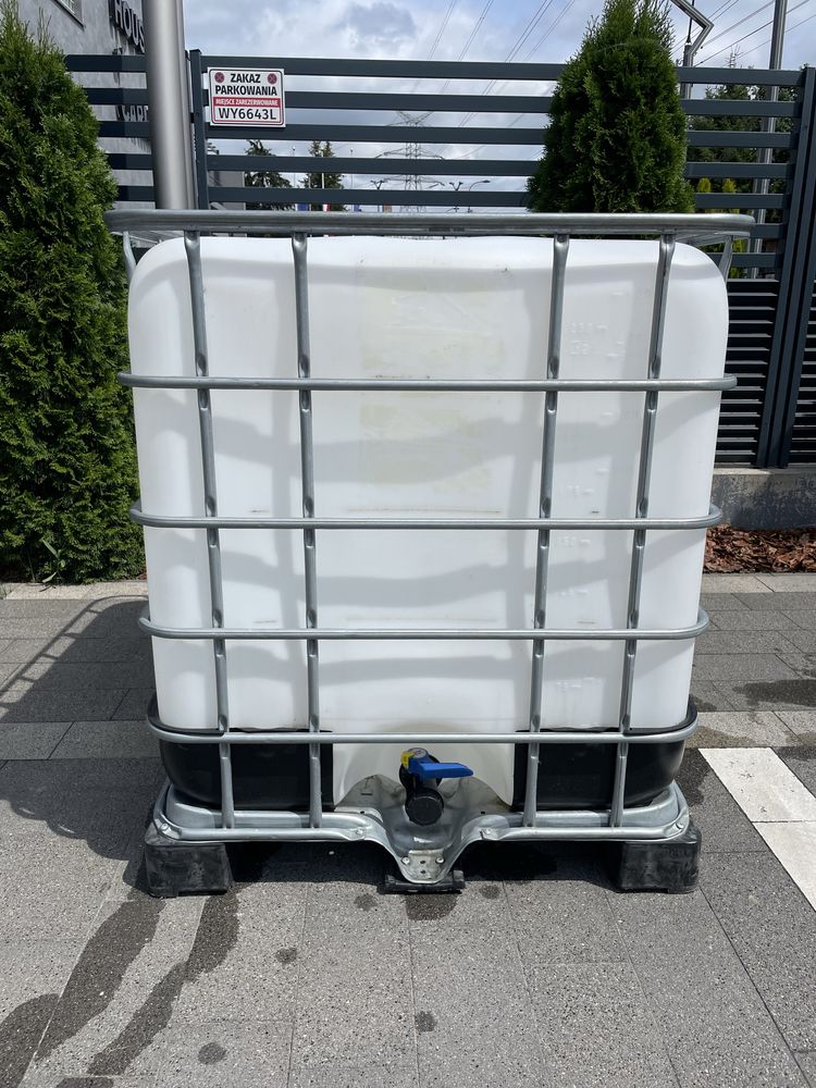 Mauzer paletopojemnik 1000L zbiornik stan bdb na deszczówkę