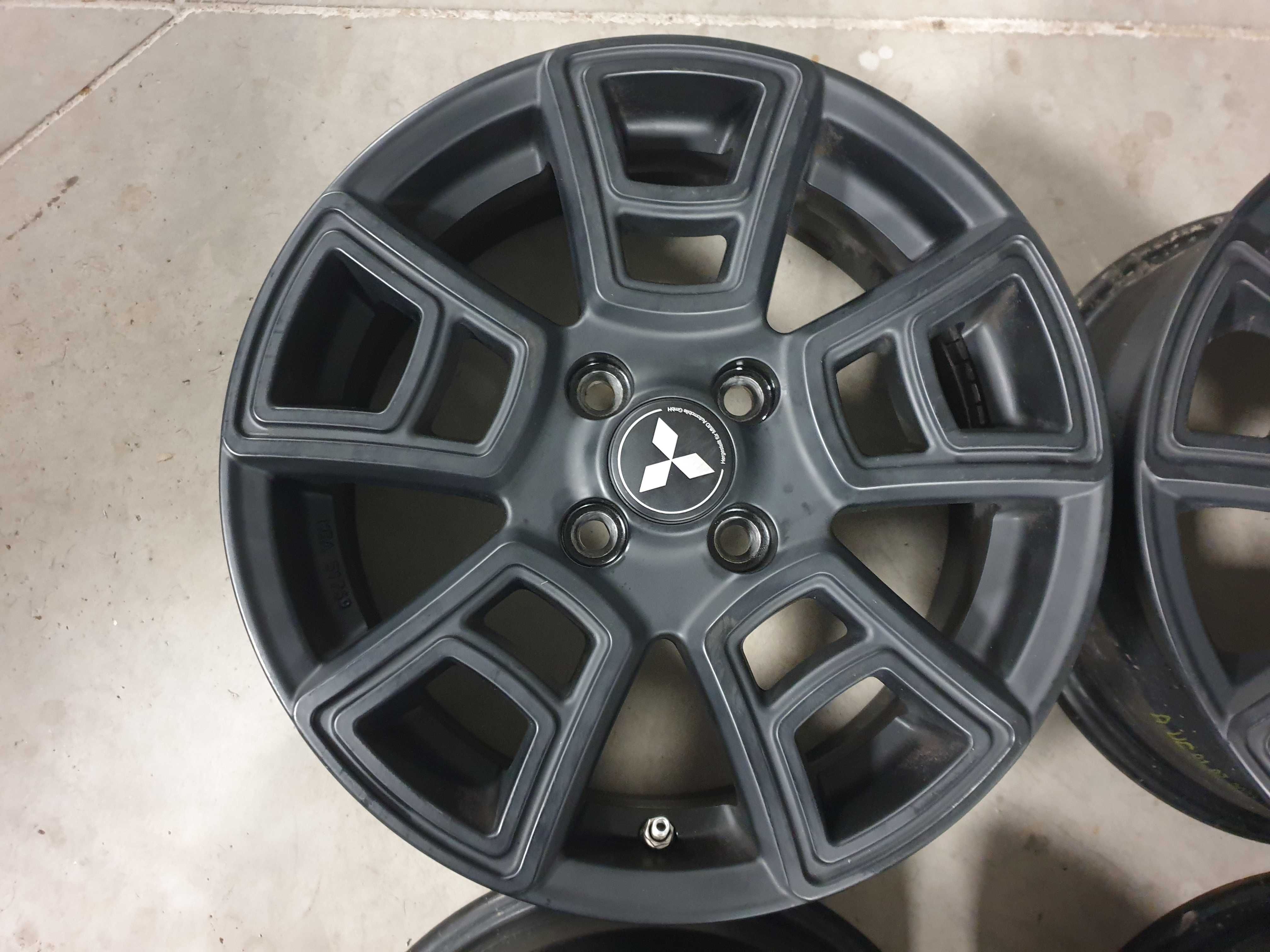 Alufelgi 15" Mitsubishi Space Star 4x100 czarne czujniki TPMS komplet