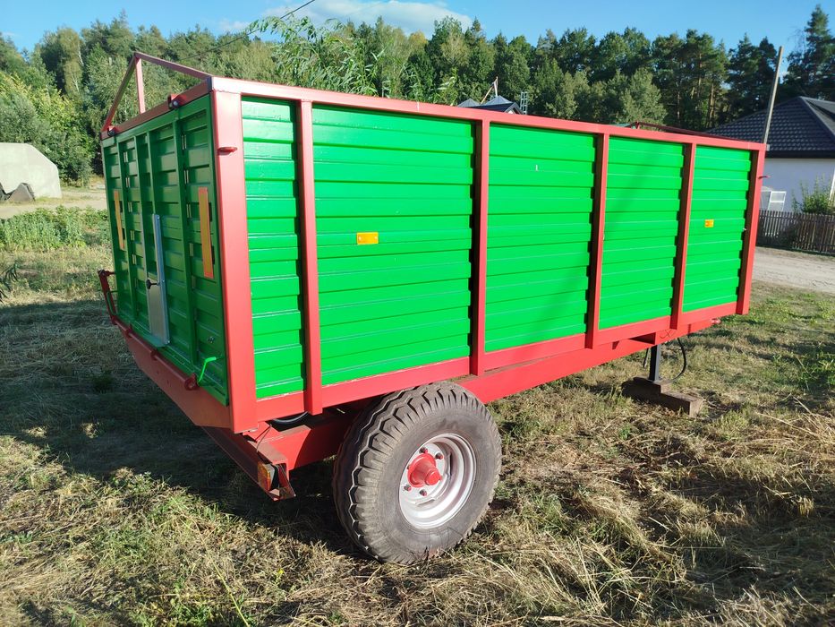 Wywrotka przyczepa skorupa skorupowa do zboża jednoosiowa części rama