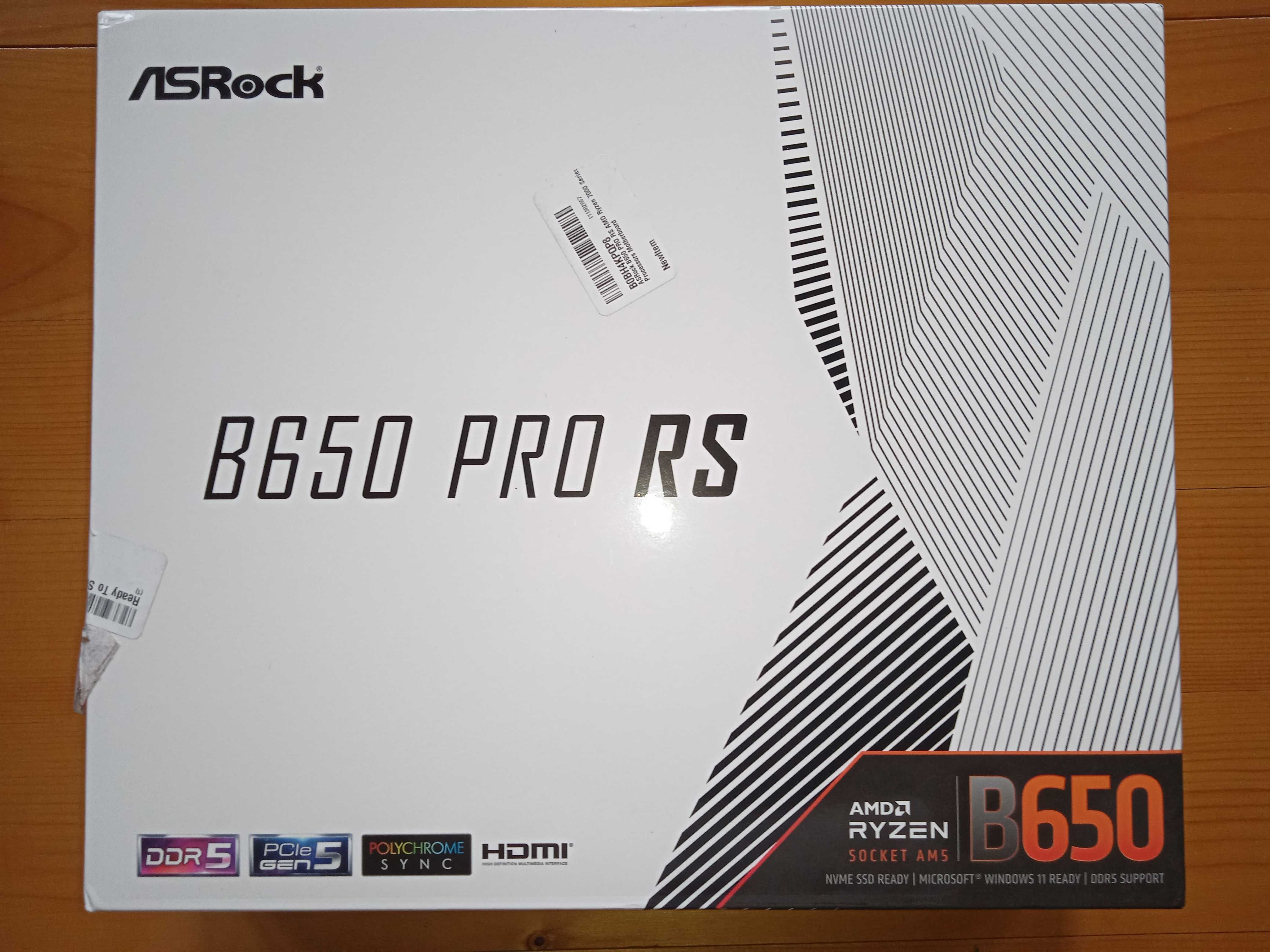 Материнська плата DDR5 ASRock B650 Pro RS.