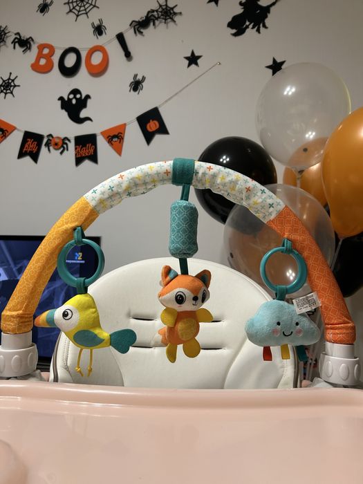 Дитяча універсальна розвиваюча дугаз підвісними елементами Лисеня