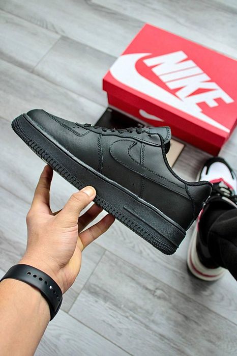 Кроссовки мужские Nike Air Force 1 Low Black Найк Аір Форс 1