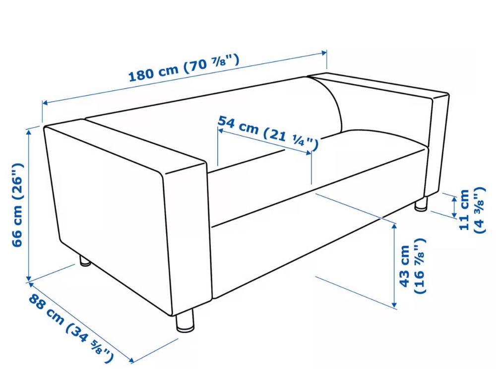Sofa kanapa Klippan Ikea