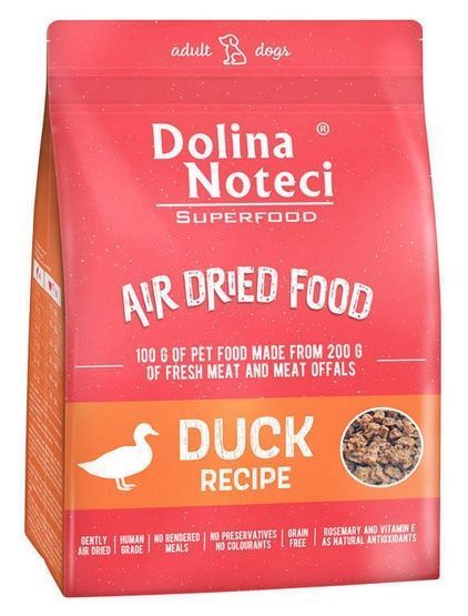 Zdrowa, suszona karma bezglutenowa dla psa - Dolina Noteci Kaczka 1kg