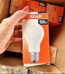 Conjunto 9 lâmpadas incandescentes Osram 150W