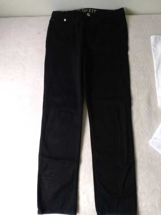 Spodnie czarne jeans rozm 152 cm H&M