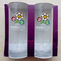 EURO 2012 - 6 x pamiątkowe szklanki, nowe z hologramem