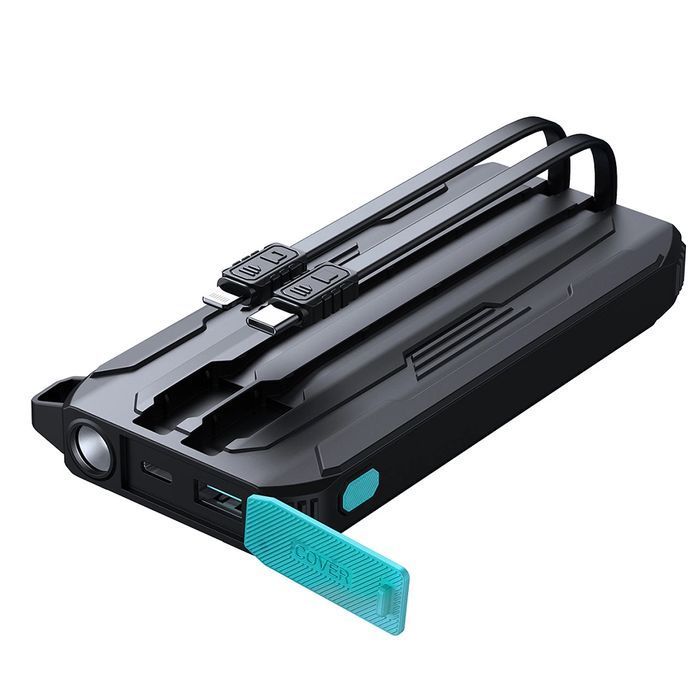 Powerbank Joyroom JR-L017 22.5W 10000mAh z wbudowanymi kablami USB-C /