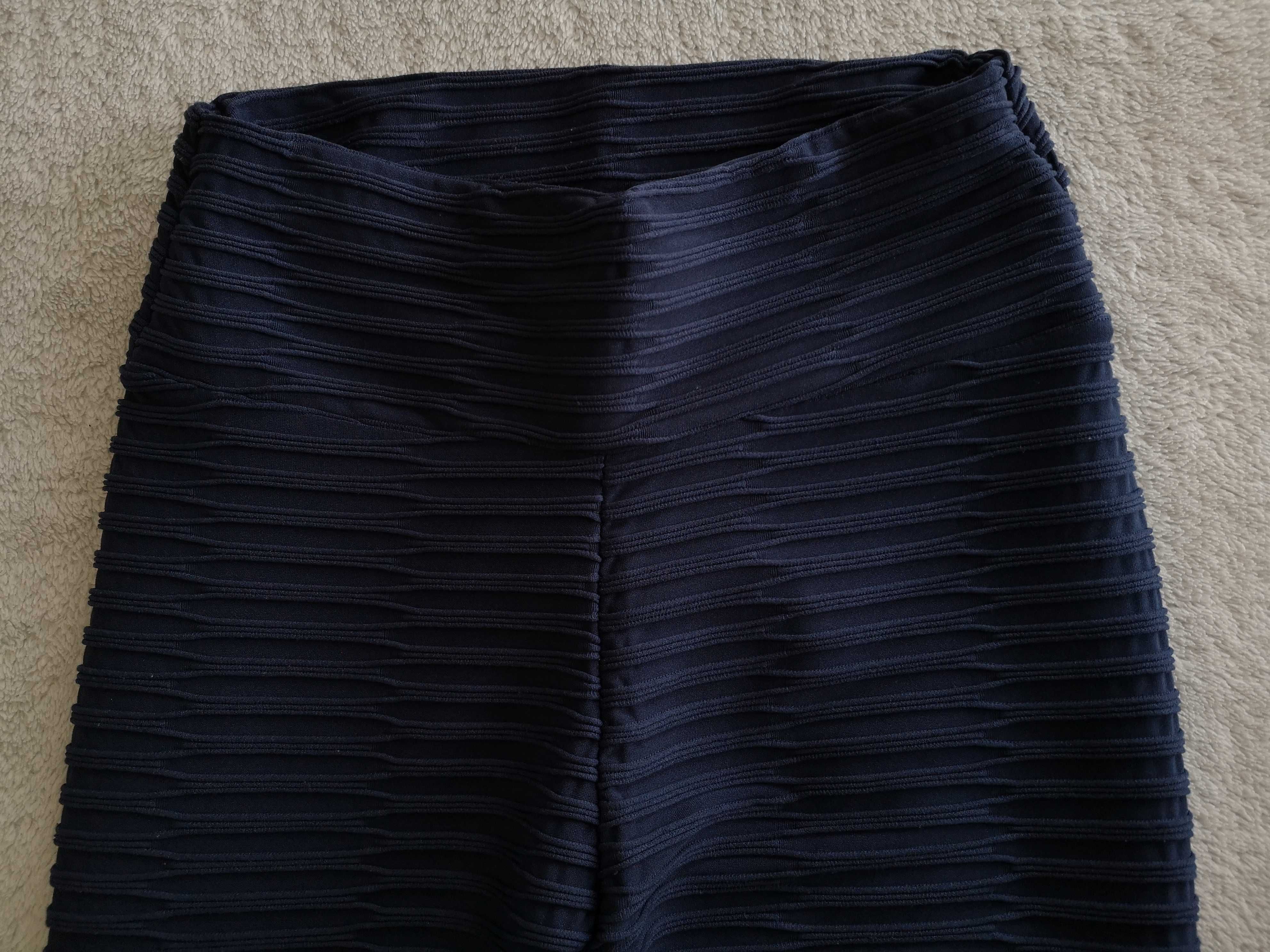 Nowe granatowe modelujące legginsy sportowe Liberte 34 - 36