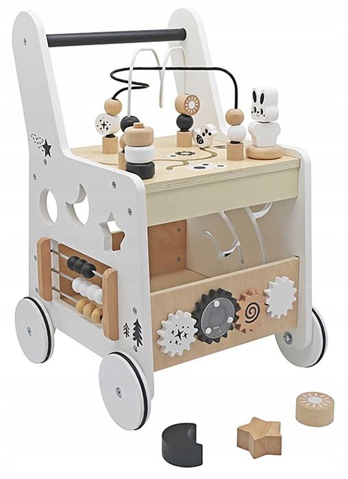 Drewniany Chodzik - kostka edukacyjna 6w1 Bobo-San