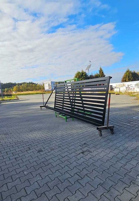 Aluminiowa brama przesuwna + furtka n80 - DOSTĘPNA OD RĘKI