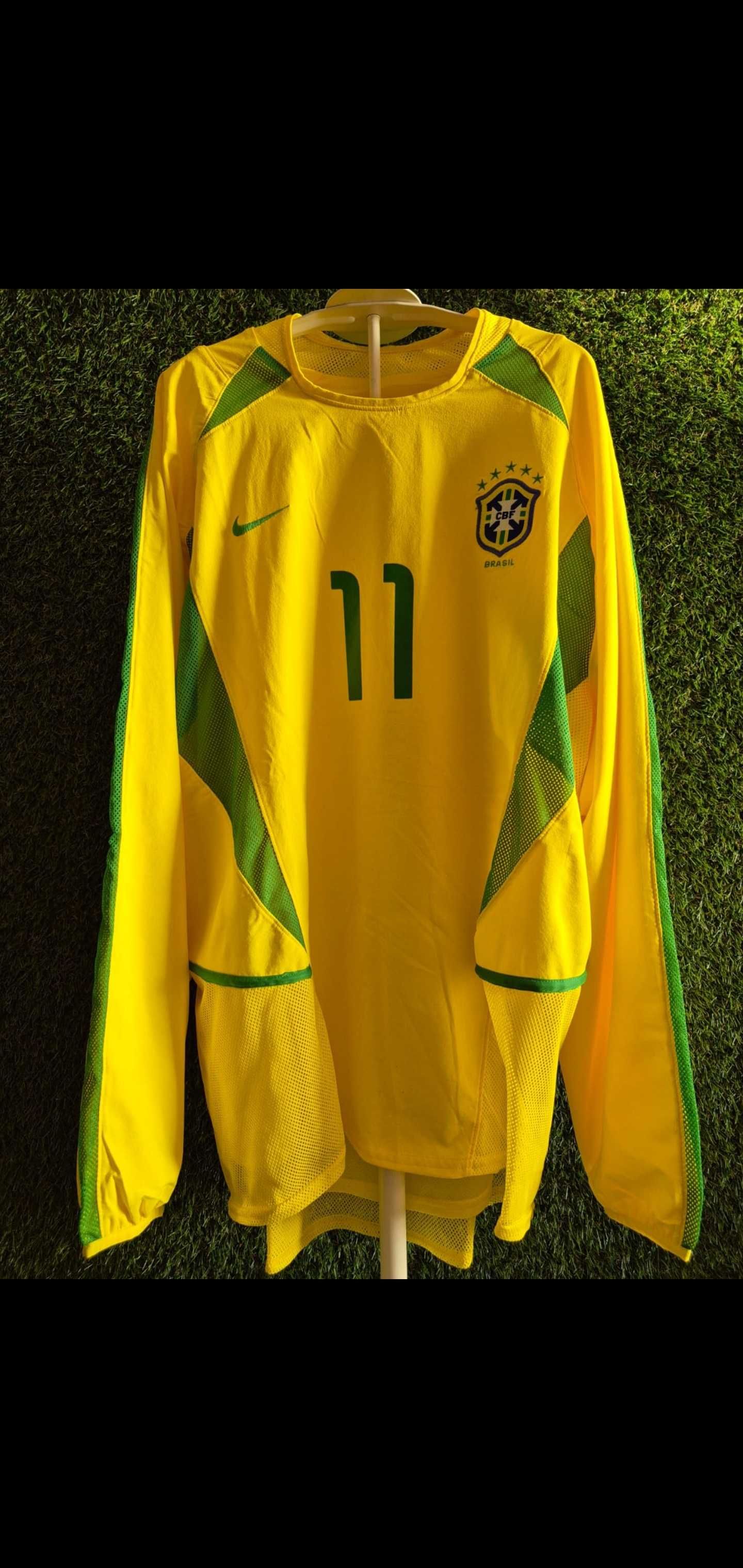 Koszulka meczowa Brazylia numer 11 Zé Roberto match worn 2003 Nike