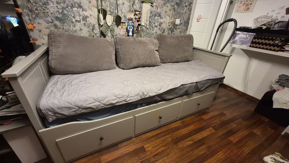 Łóżko ikea hemnes plus 2 materace