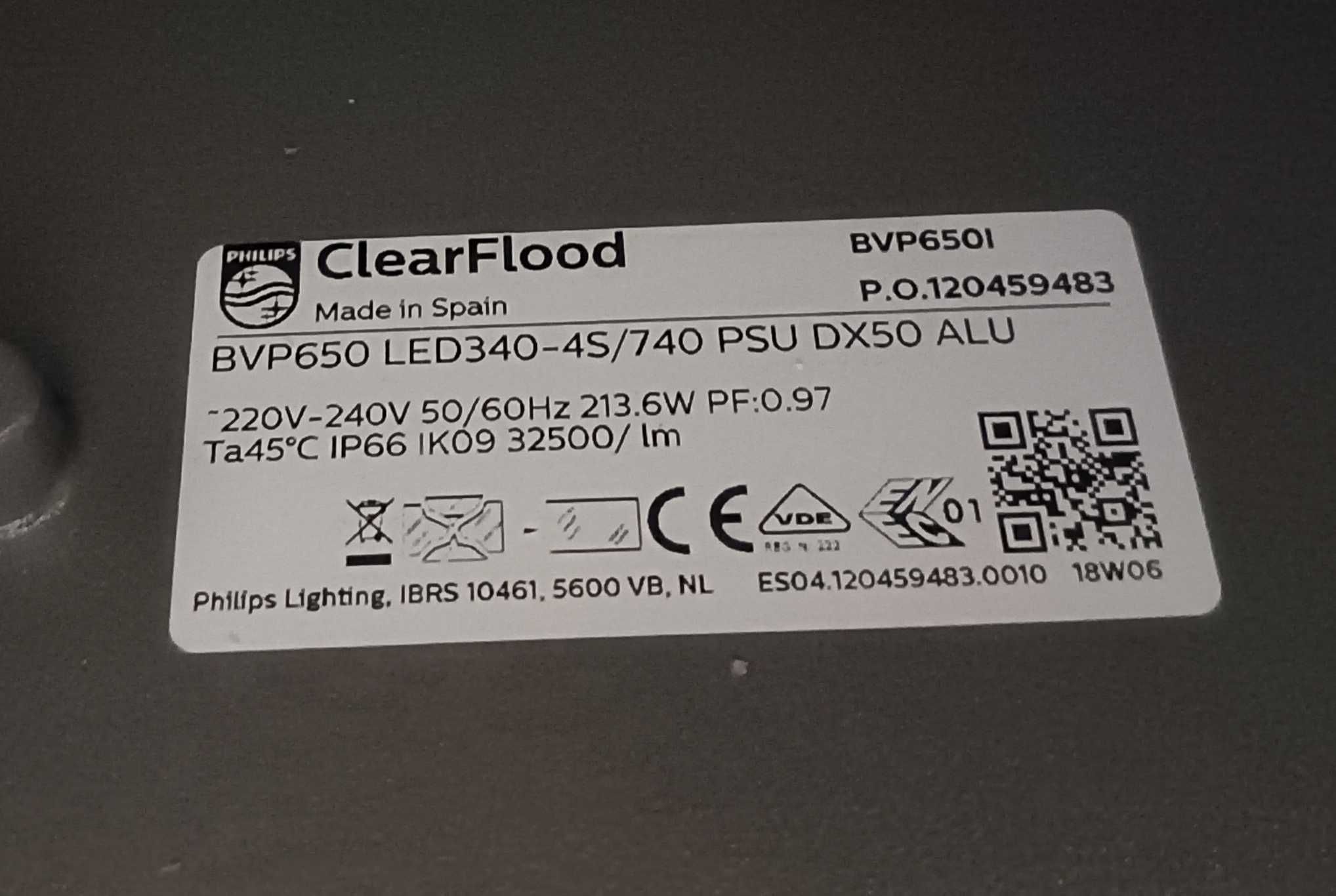 Naświetlacz lampa LED Philips BVP650 LED340--4S/740 PSU DX50 ALU