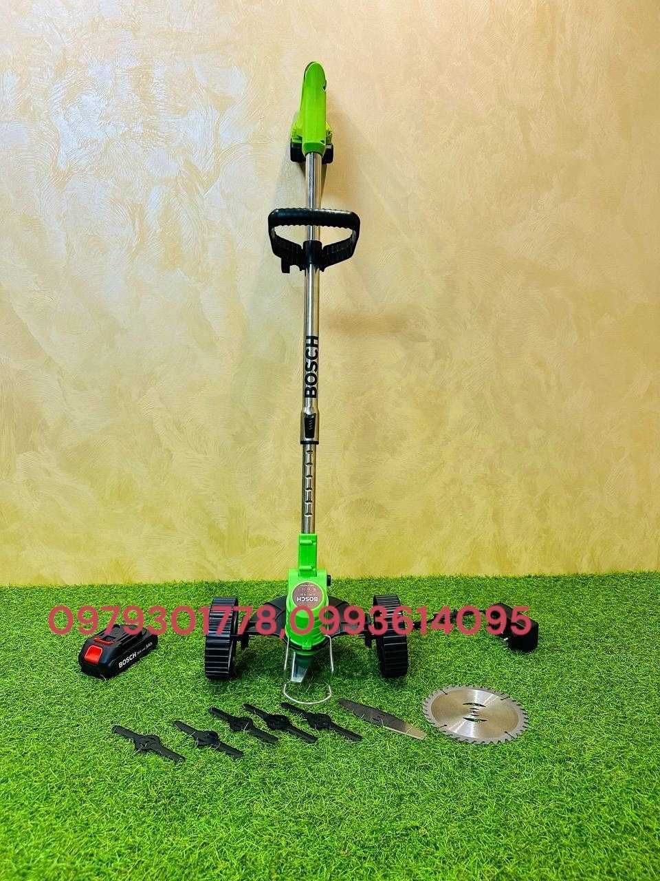 Кущоріз BOSCH BUR187BL 36V-6A Аккумуляторный тример Косарка + Колеска