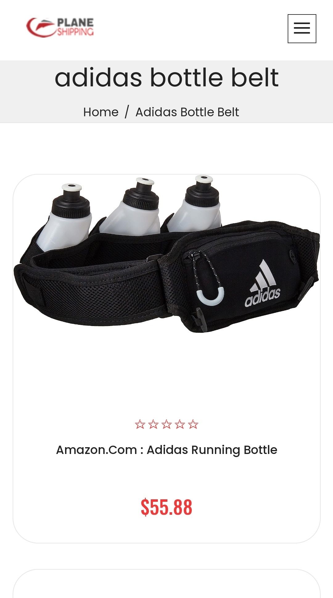 Спортивная сумка на пояс Adidas Run Bottle Belt 3.