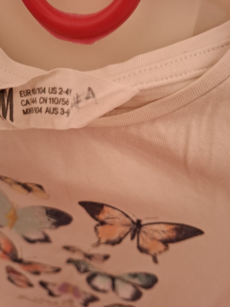Tshirt bluzka, krótki rękaw, rozmoar 98/104, z HM