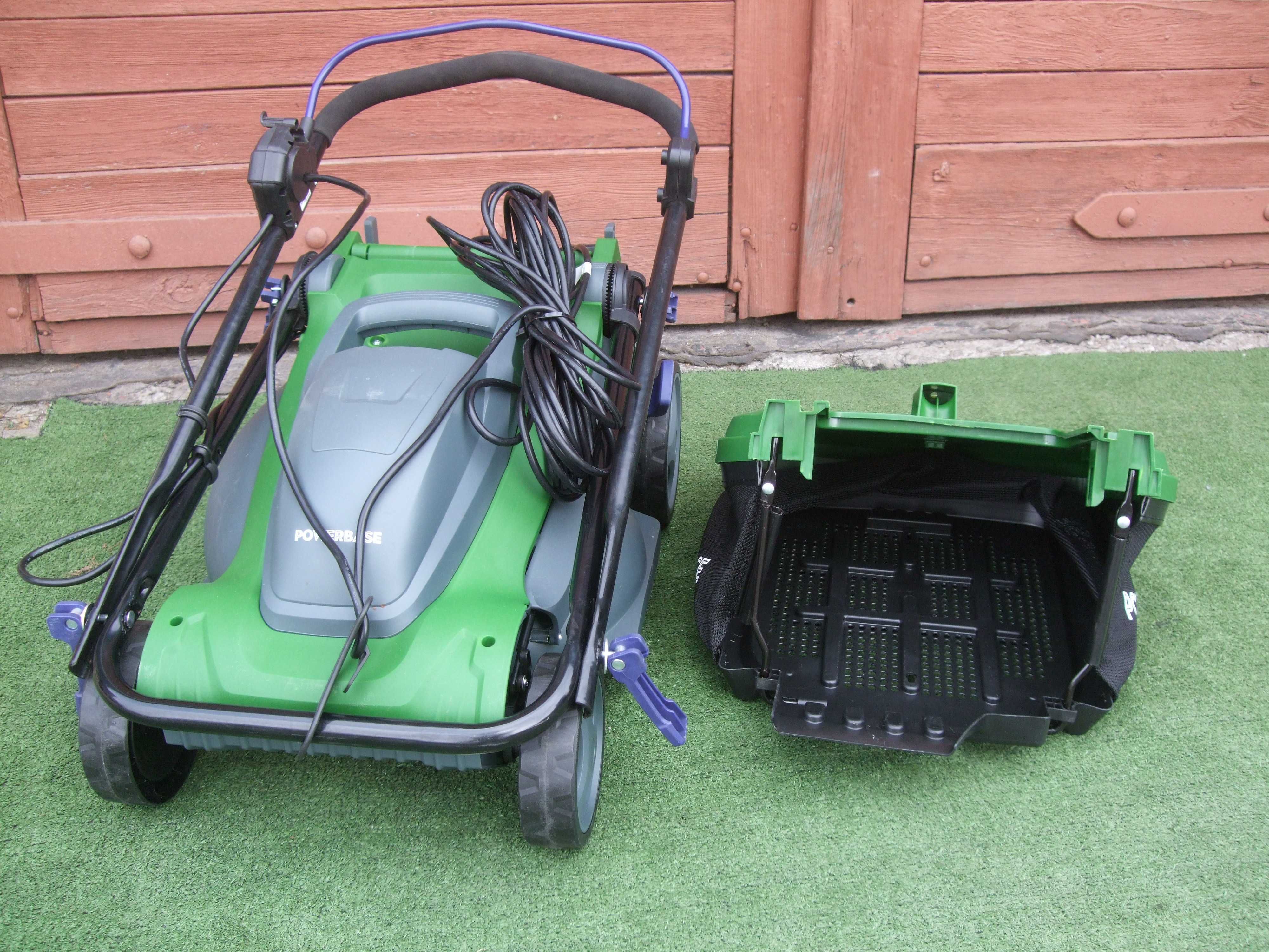 Kosiarka ELEKTRYCZNA Powerbase. Silnik 1600W Szer.37cm. DOBRY STAN !!!