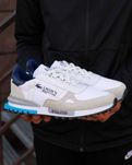 Чоловічі кросівки Lacoste Elite Active білий з бежевим блакитним LC038