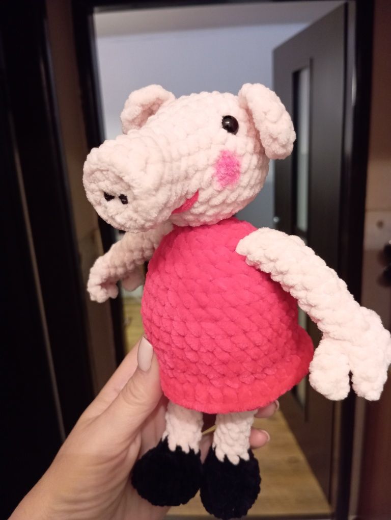 Świnka Peppa na szydełku.
