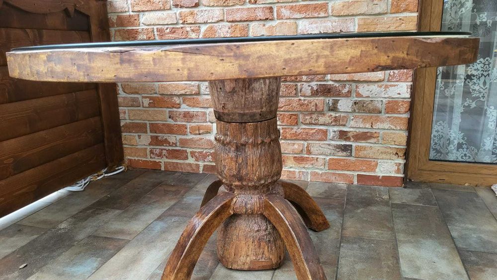 Stół  kolonialny okrągły 130cm