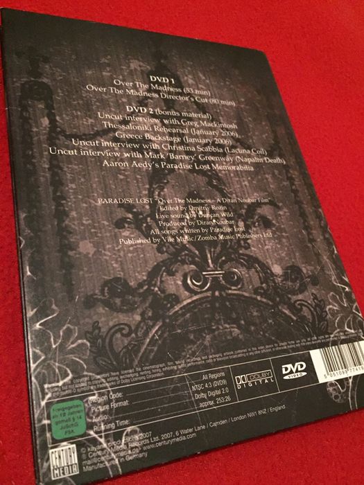 Paradise Lost Over the madness digipack