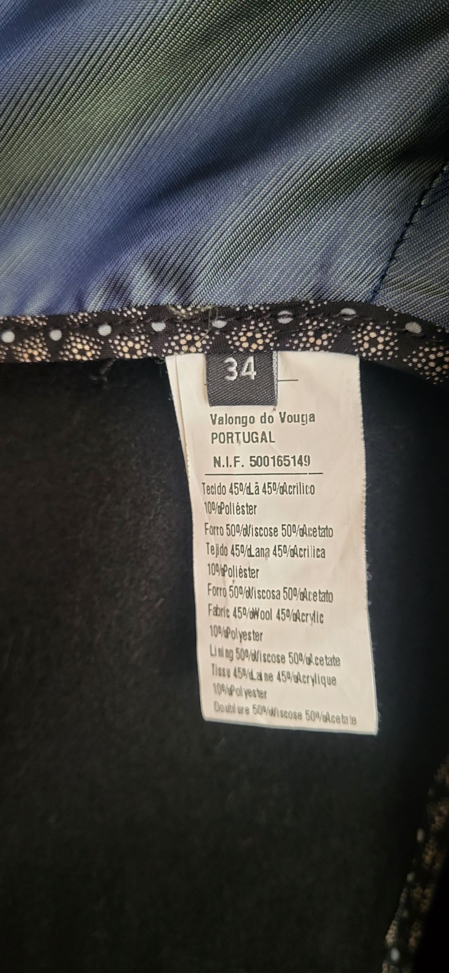Sobretudo preto Lanidor 34 novo
