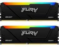 ОЗУ Kingston DDR4 32GB (2x16GB) 3600Mhz FURY Beast RGB Black