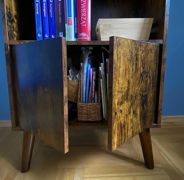 Regał/ biblioteczka w stylu PRL vintage, retro