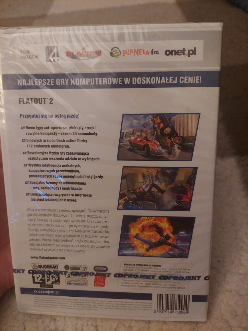 Flatout 2 nowa zafoliowana rzadki w polskiej wersji językowej gra PC
