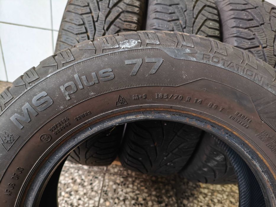 Uniroyal 185/60R14 88T 4x5.54 MS Plus 77 cena za 4szt MONTAŻ ZIMOWE