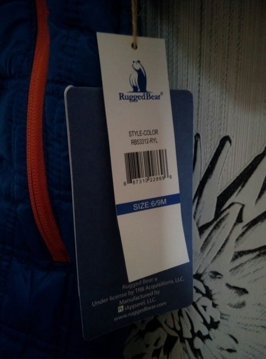 новий демісезонний комбінезон оригвнал бренд Rugged Bear