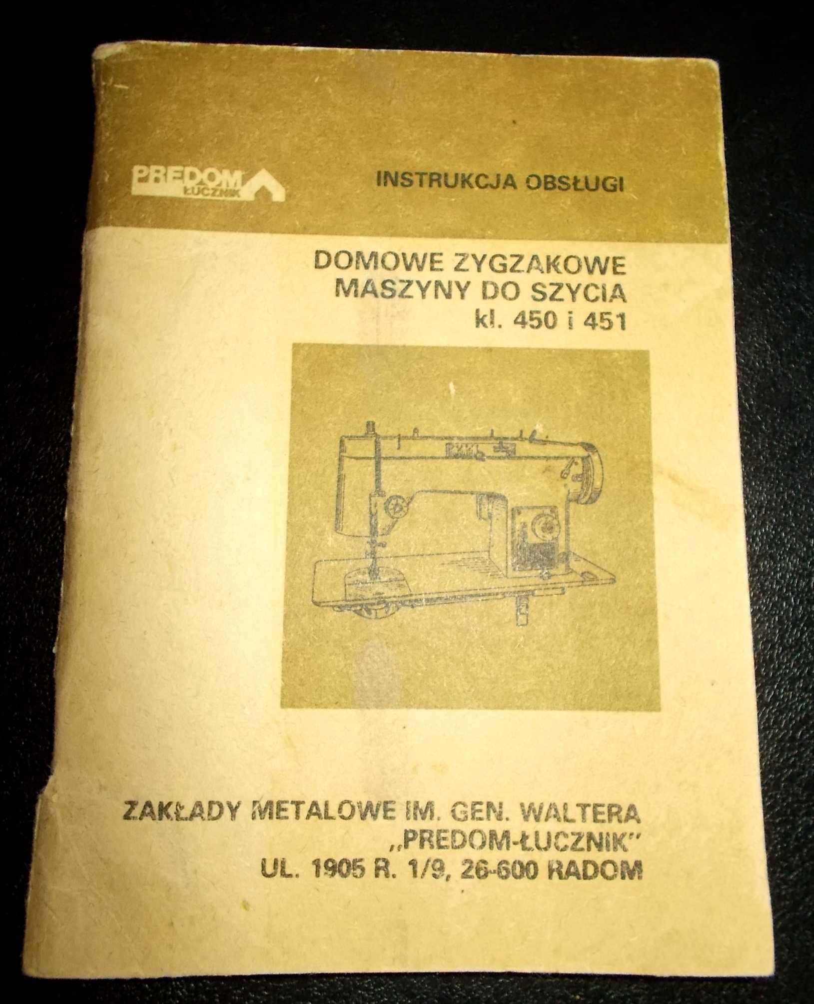 Pamiątki PRL - instrukcja obsługi - maszyna do szycia Łucznik (1978r.)