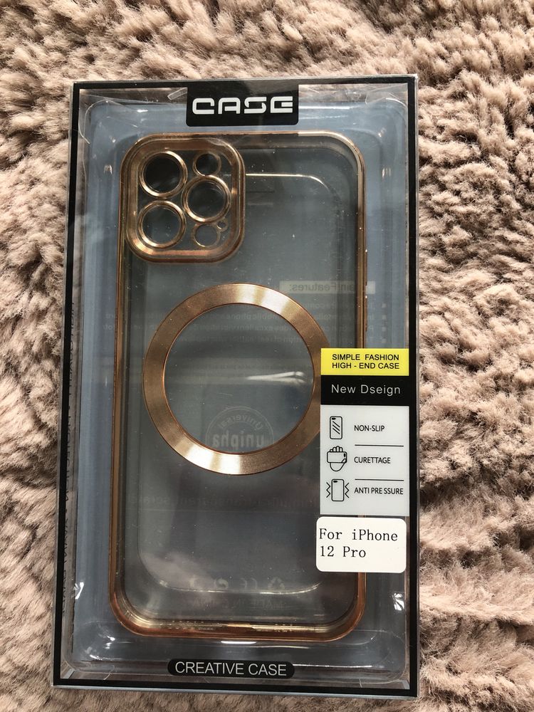 Obudowa MagSafe gold 12/12 pro