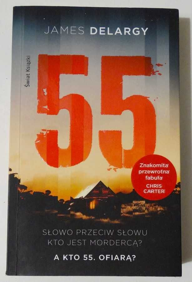 Książka tytuł "55" - autor James Delargy, kryminał, kolekcja