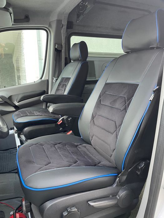 Pokrowce samochodowe premium skóra + pikowany welur Lublin