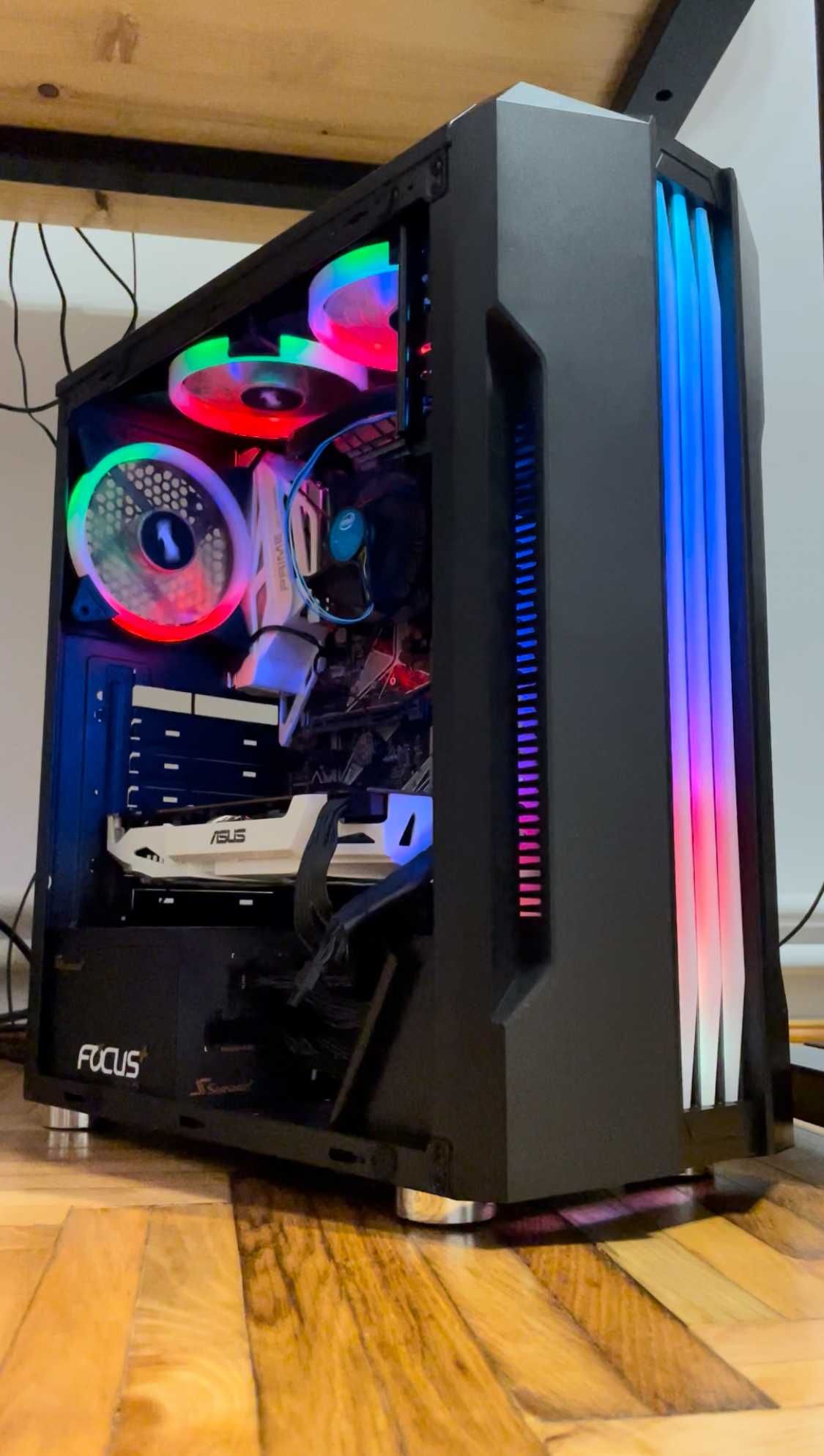 Комп'ютерний корпус 1stPlayer R3-A-3R1 Color LED Black