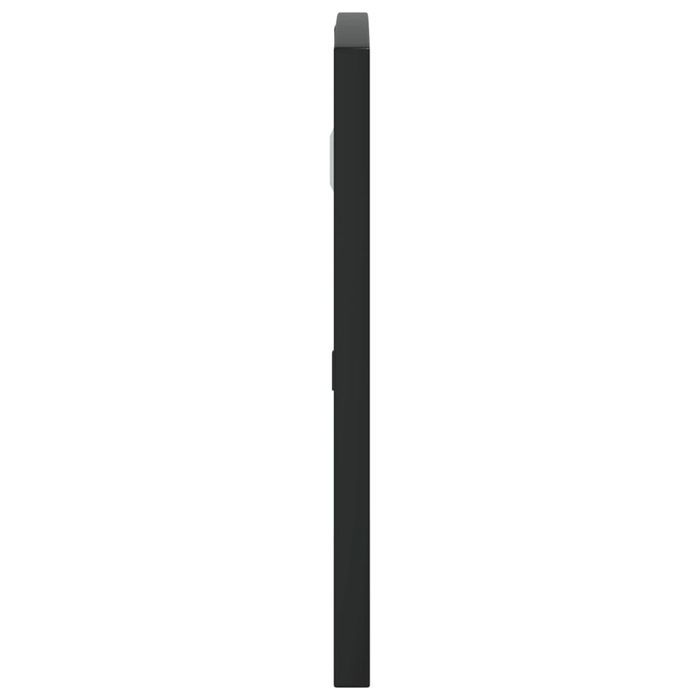Vidaxl Lustro Ścienne, Czarne, 60X30 Cm, Zakończone Łukiem, Żelazo