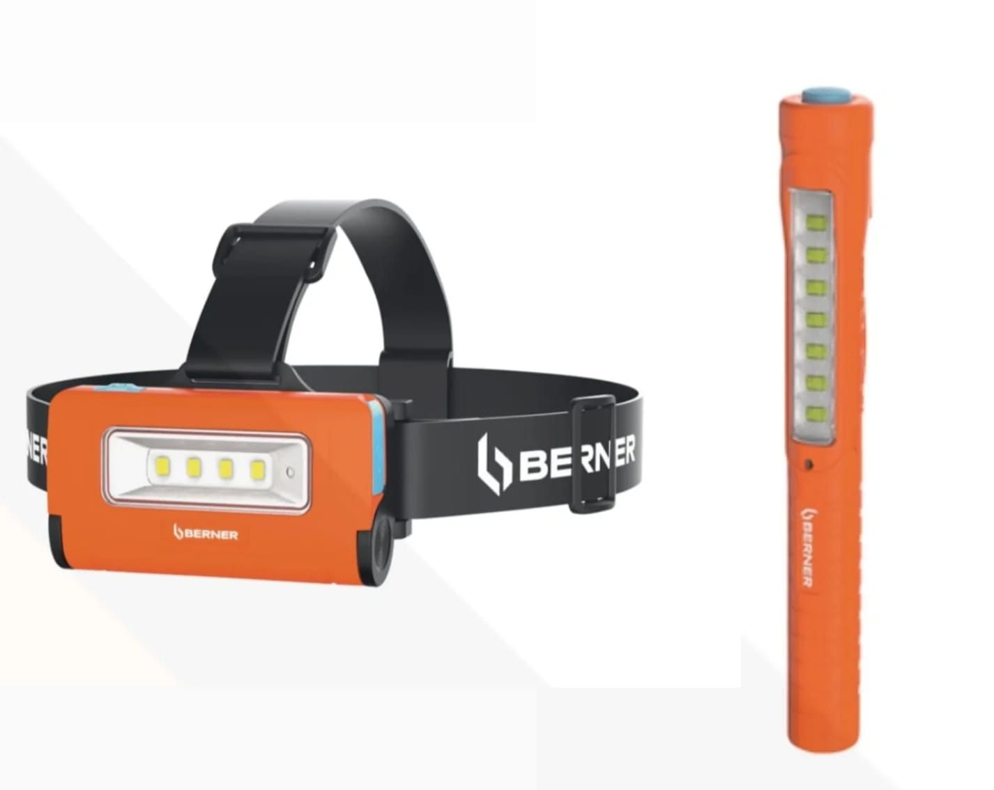 Zestaw lamp Berner Czołowa + Penlight USB C