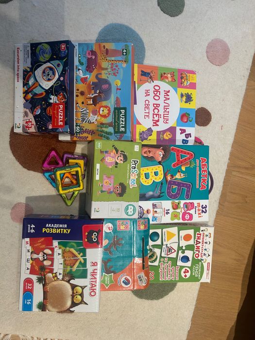 Пакет іграшок 3-5 років, пазли, розвиваючі ігри