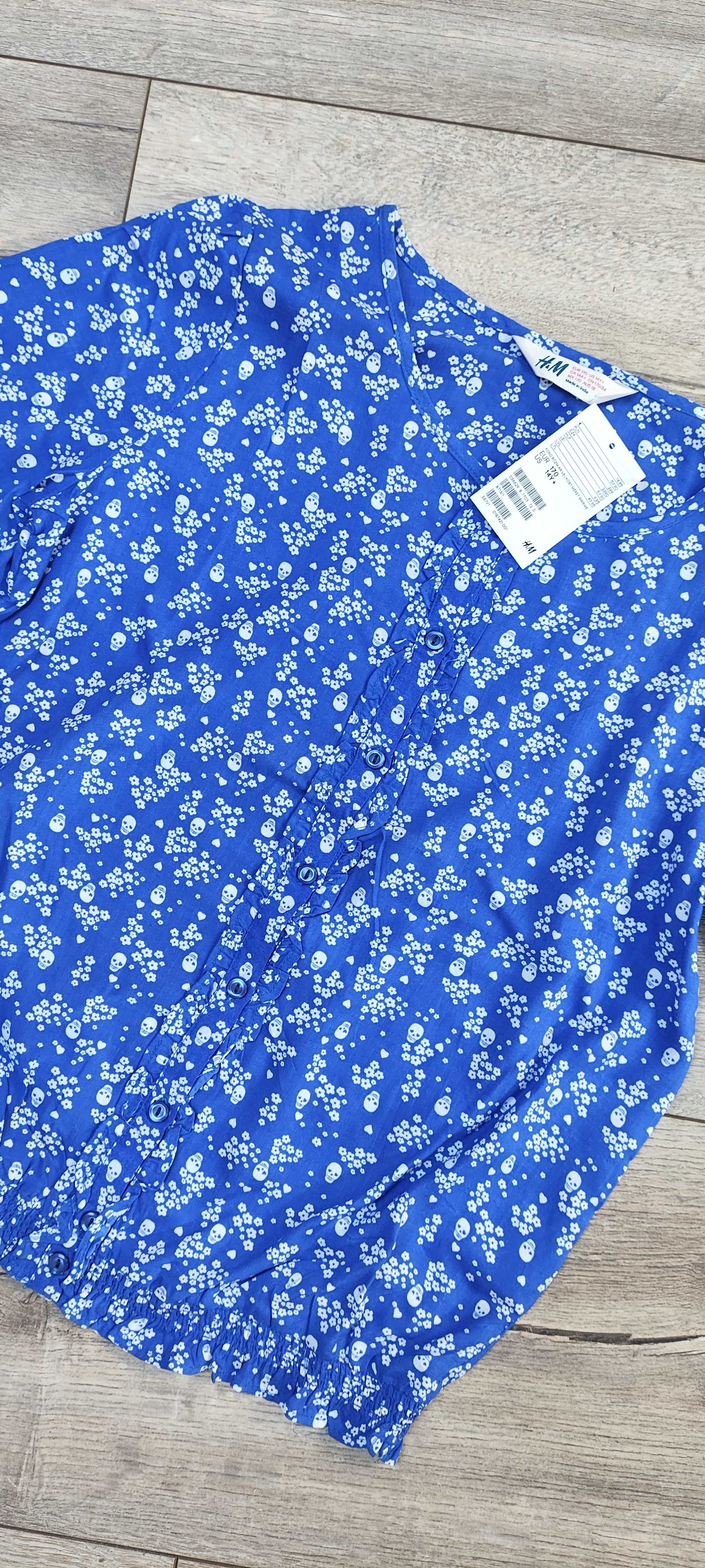 Nowa bluzka dziewczęca H&M róż. 170