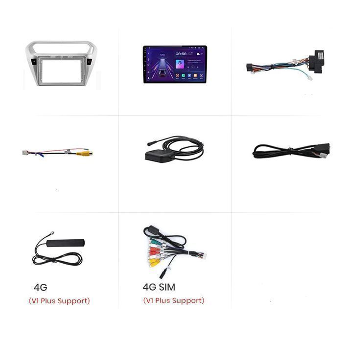 Radio Android do Peugeot 301 i Citroën Elysee V2 Plus 8GB-256GB