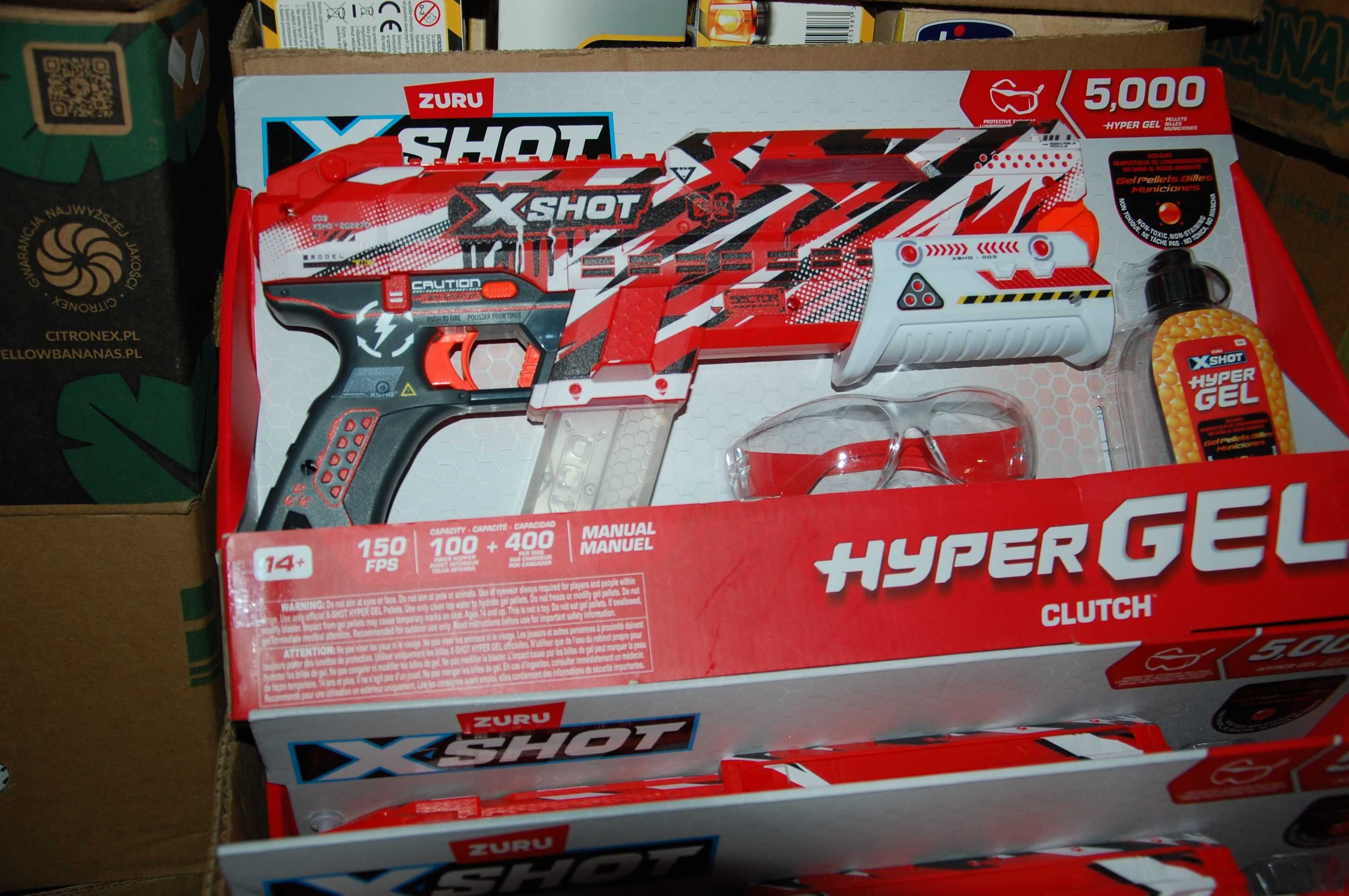 nowy pistolet NERF x shoot hyper gel