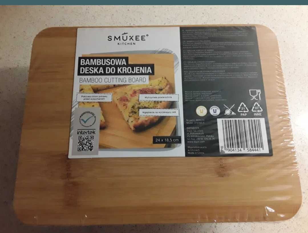Nowa deska bambusowa z pokrywką