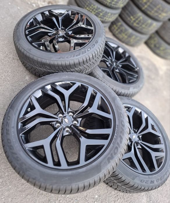 Oryginalne felgi Land Rover 20' 5x108 nowe + opony zima Pirelli