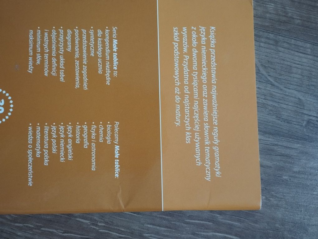 małe tablice. Język niemiecki