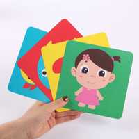 Cartões de flash estimulação bebê  montessori para crianças