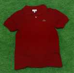 Polo vermelho Lacoste | excelente estado | 152cm.