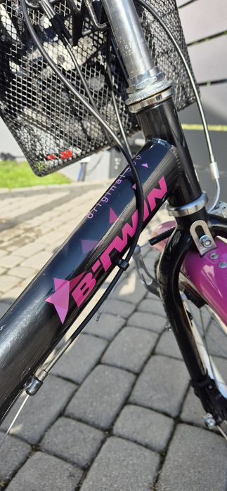 Rower 20 cali Btwin stan idealny + gratis kask Btwin M, oraz koszyk