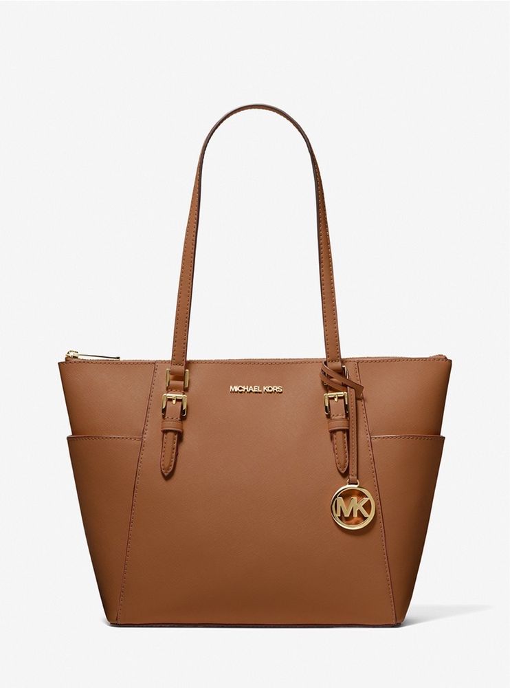 Michael Kors Torebka Charlotte Signature regulowane paski brelok